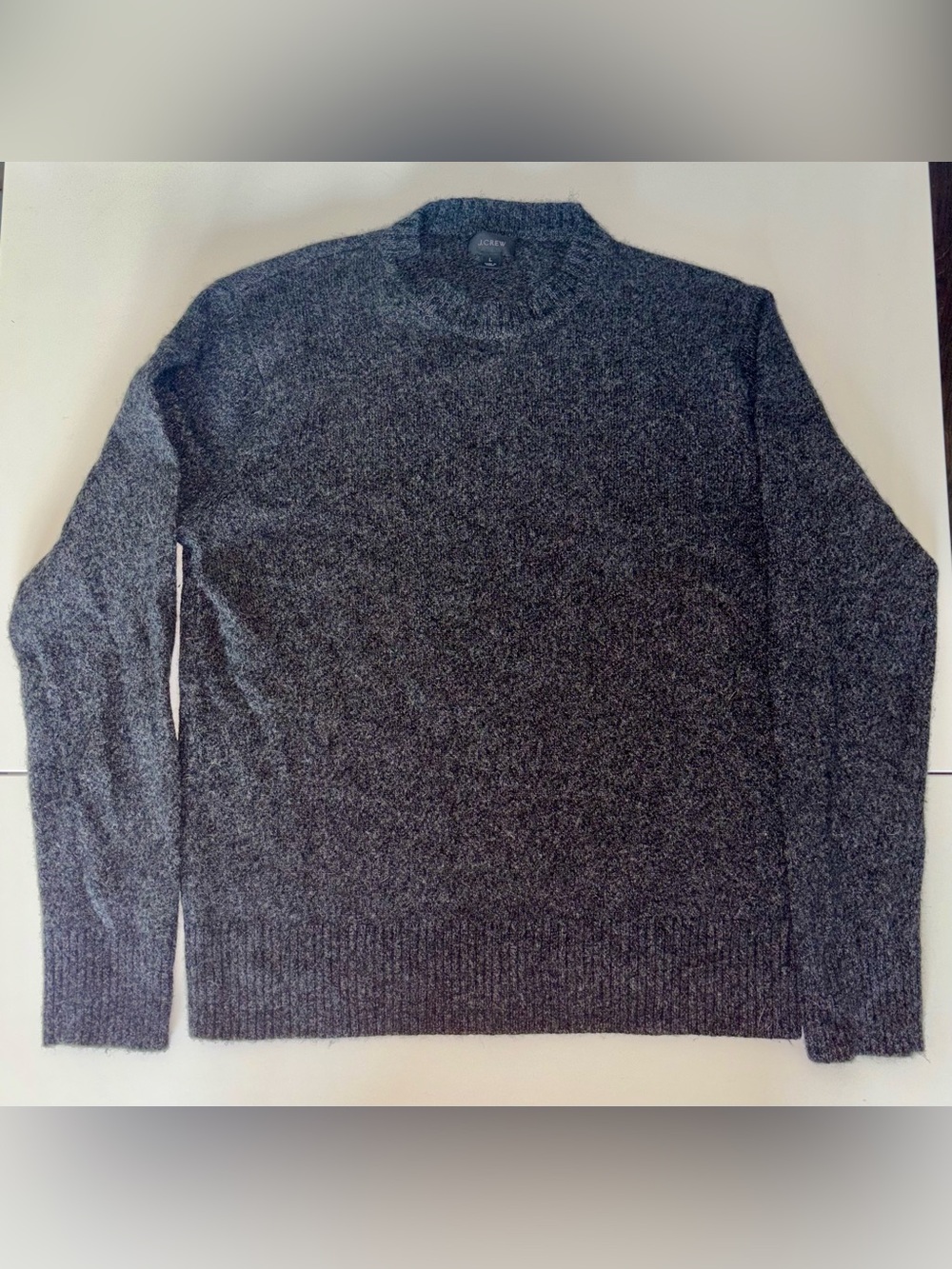 J. Crew Men's Charcoal Gray Crewneck Sweater